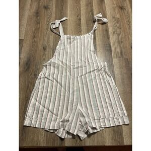 Toad & Co Romper, Women's Size XS, Brown Blue Yellow, Striped, Sleeveless